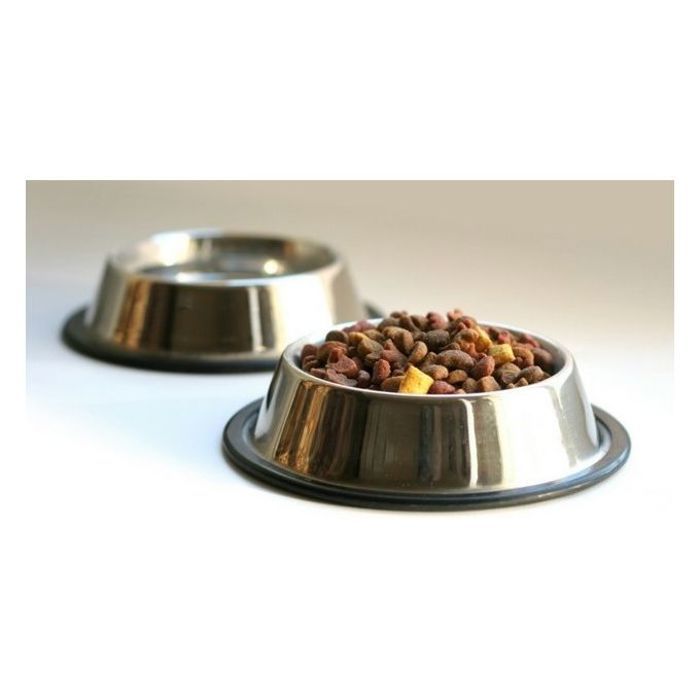 Gamelle Inox Antidérapante pour Animaux - 19cm