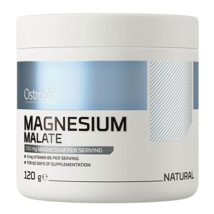 Magnesium Malate 120 g Naturel - Magnésium & Vitamine B6