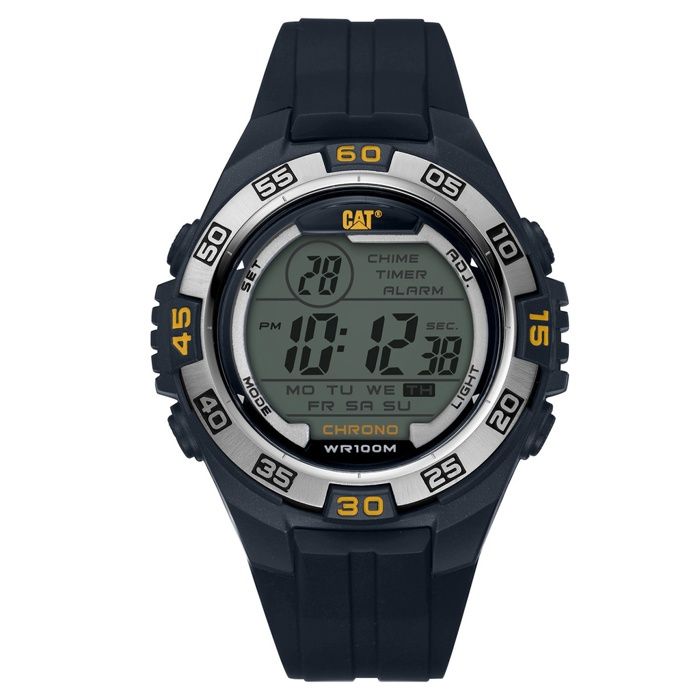 Montre Digitale - CATERPILLAR - Digimax - 47 mm - Silicone - Noir