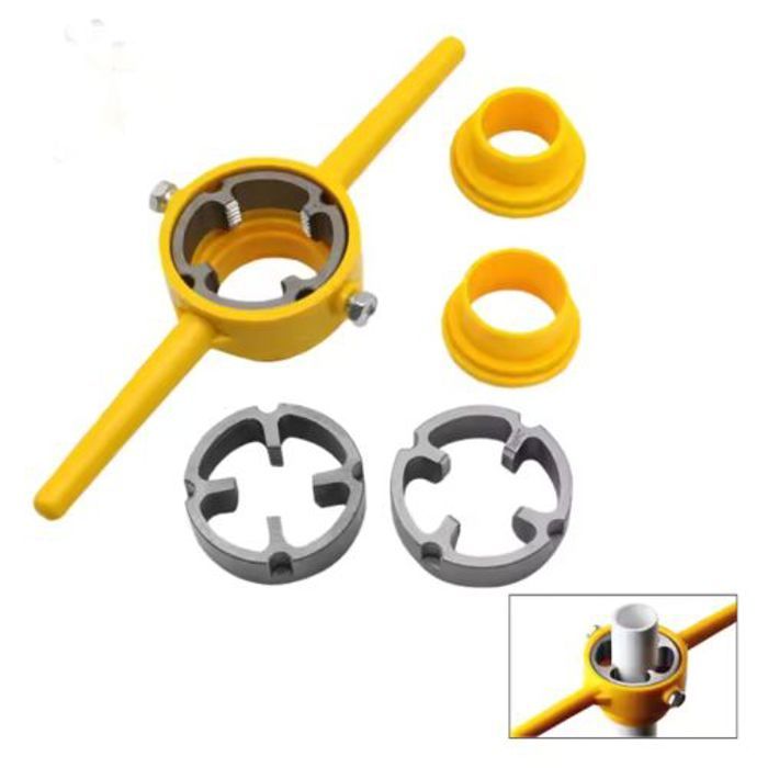 Outil de Fabrication de Filetage en PVC,kit d'outils de plomberie pour enfiler des tuyaux en PVC