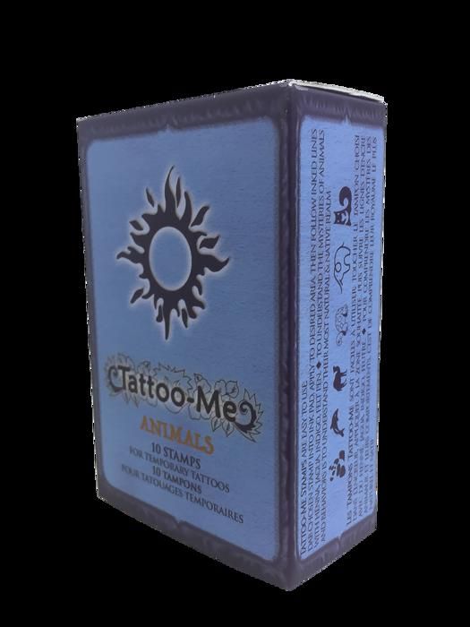 Tampons de Tatouage - Tattoo-Me - Animaux 1 M - Motifs Réalistes - Tatouages Temporaires - Facile à Appliquer