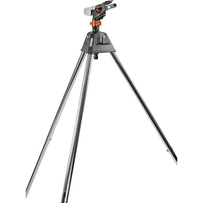 GARDENA Arroseur canon sur trépied Premium – Portée réglable 12.5m max – Superficie max 490m² – Jardin XL – Garantie 5 ans (8138-20)