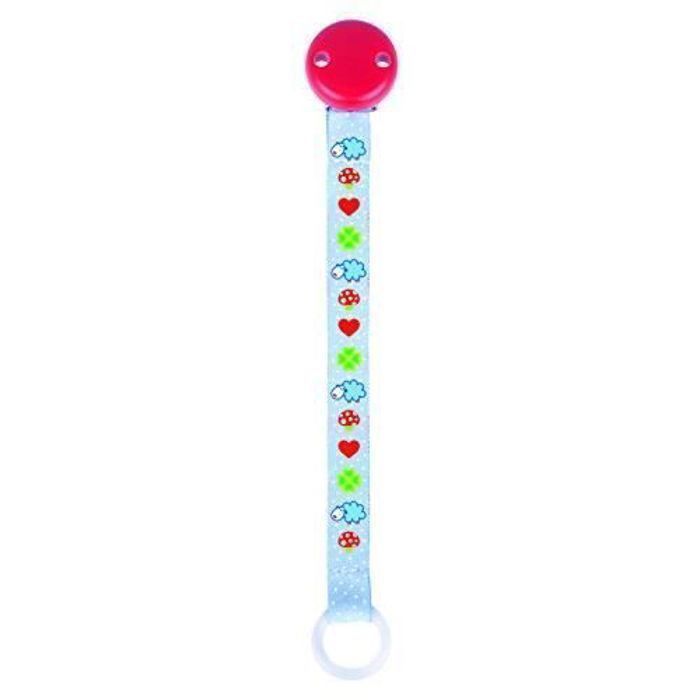 Chaîne de sucette - GOKI - Bleu - Tissu - Silicone - Pour Bébé
