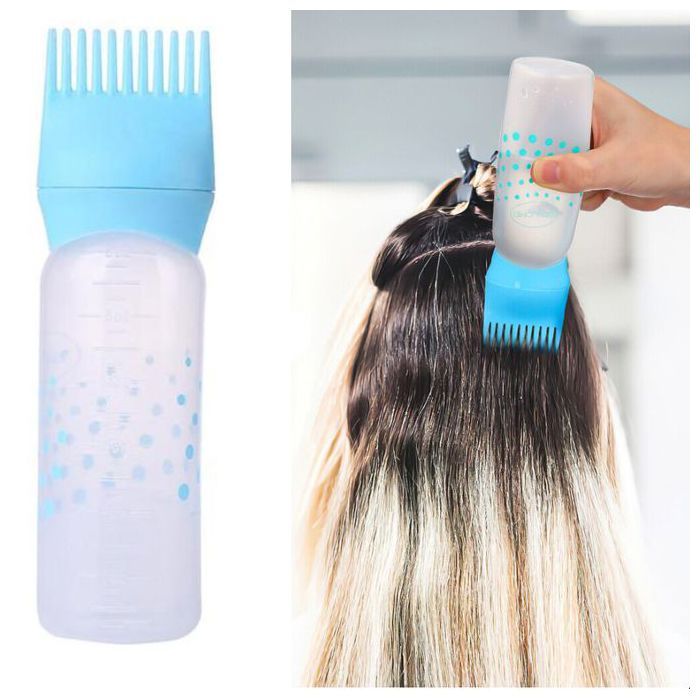 Bouteille de Shampoing Colorant pour Cheveux, Peigne à Huile, Brosse Applicateur, Outil de Coiffure