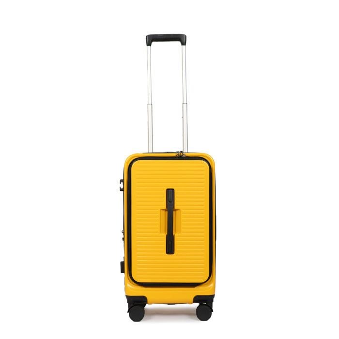 Valise - OLGA - Urbain - Petite - Jaune - 4 roulettes - Imperméable