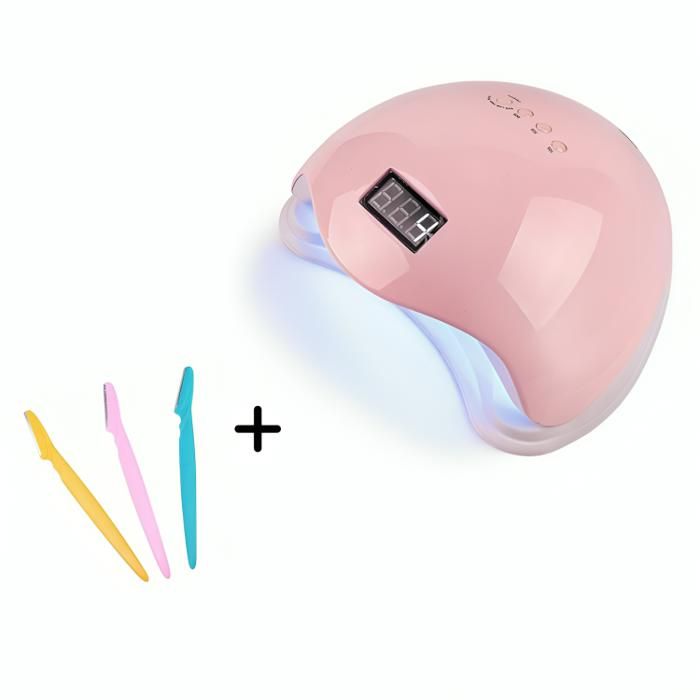 Lampe UV Sèche Ongles + 3pcs suppression razoir visage - Mini Pack