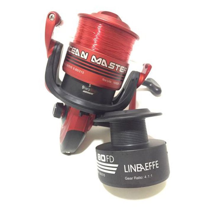 Moulinet - LINEAEFFE - Ocean Master 80 - Frein avant - Ratio 4.1 - Pêche en mer