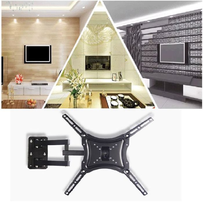 Support mural tv fixe home design 14"-55" 50kg