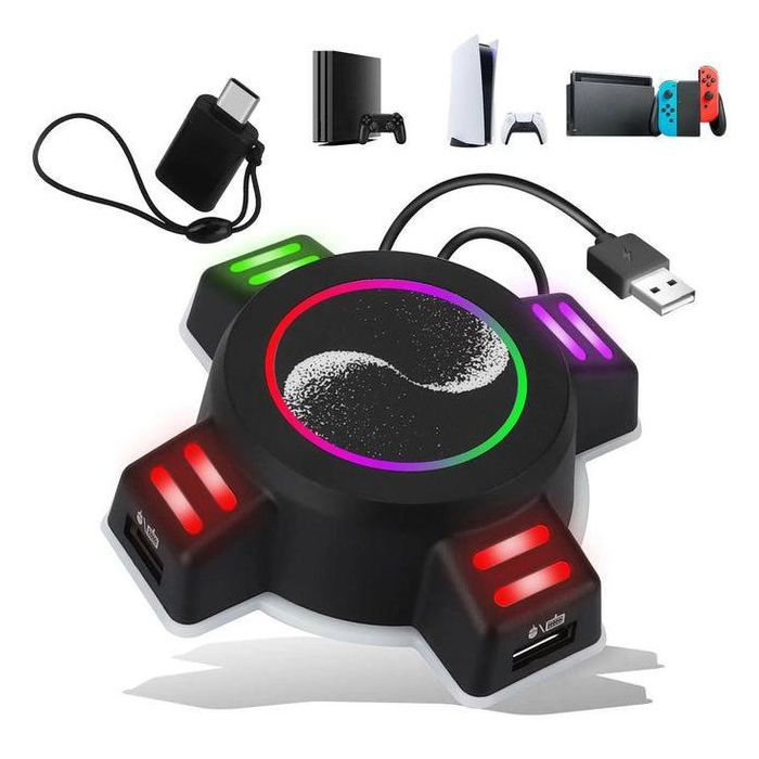 Adaptateur Clavier et Souris Compatible avec Nintendo Switch – Convertisseur de Contrôleur Clavier/Souris