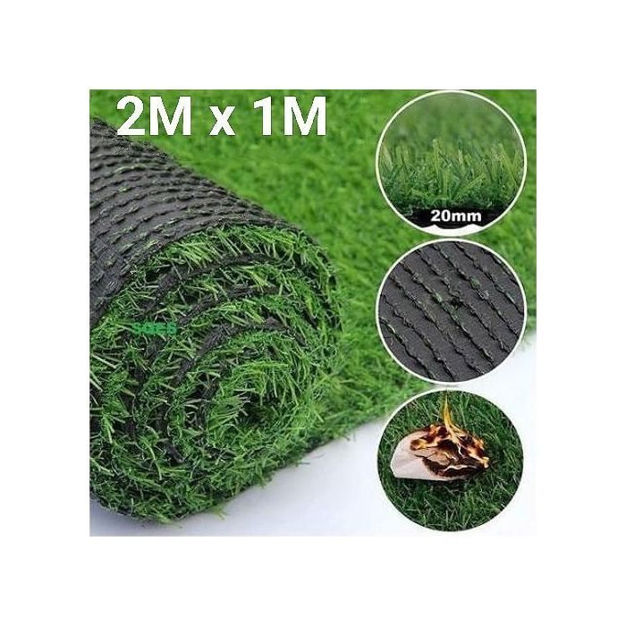 Gazon Artificiel - Pelouse Synthétique interieur et exterieur - 2MX1M - Ep 20mm