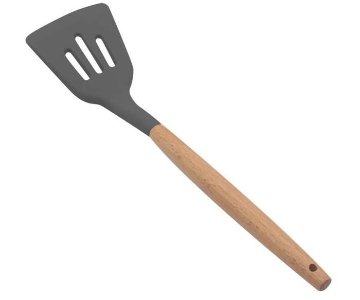 Spatule en silicone avec poignée en bois