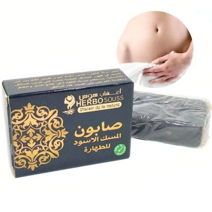 HERBO SOUSS Savon Musk Noir Soin Partie Intimes 80G