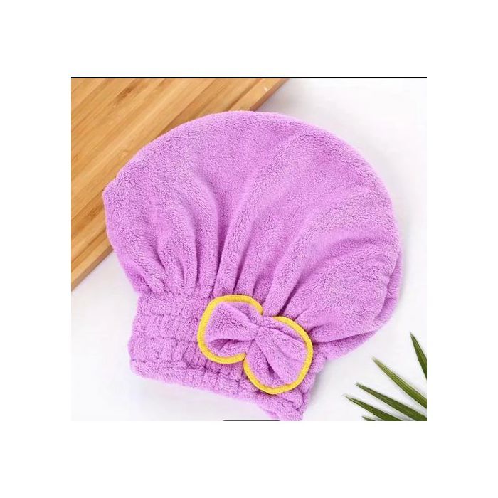 cheveux serviette wrap turban microfibre;