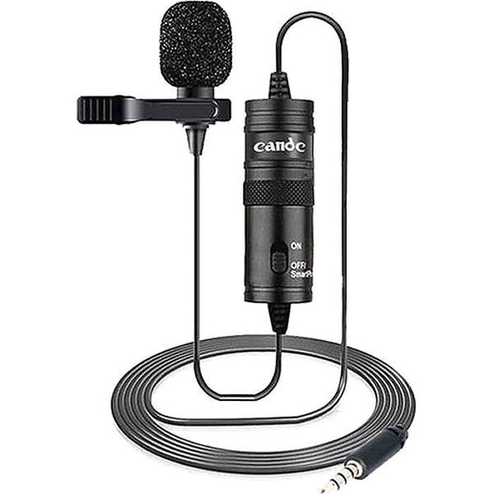 Mini Microphone Lavalier à Clip métallique de 3.5mm pour téléphone portable et ordinateur portable, Microphone filaire/Microphone