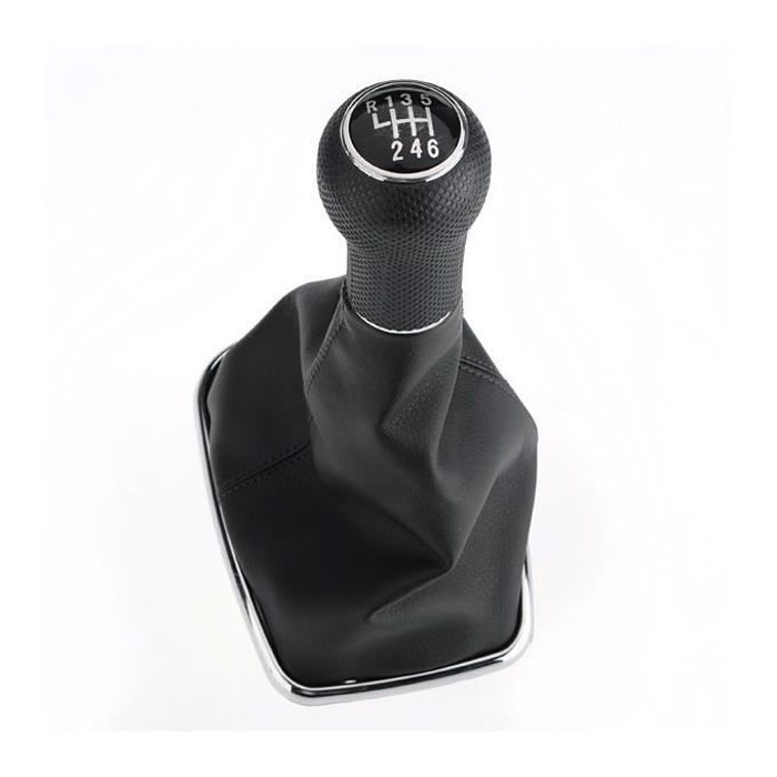 Pommeau Levier 6 Vitesse Soufflet Noir Pour VW Golf Bora Jetta GTi MK4