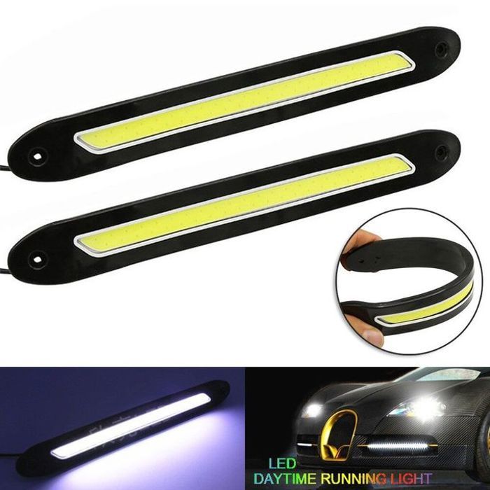 Lampes antibrouillard cob flexibles pour voiture