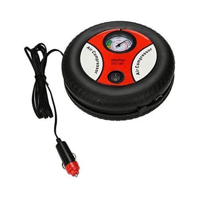 Compresseur d'air - Non spécifié - Portable - 260PSI - Alimentation 12V - Manomètre inclus