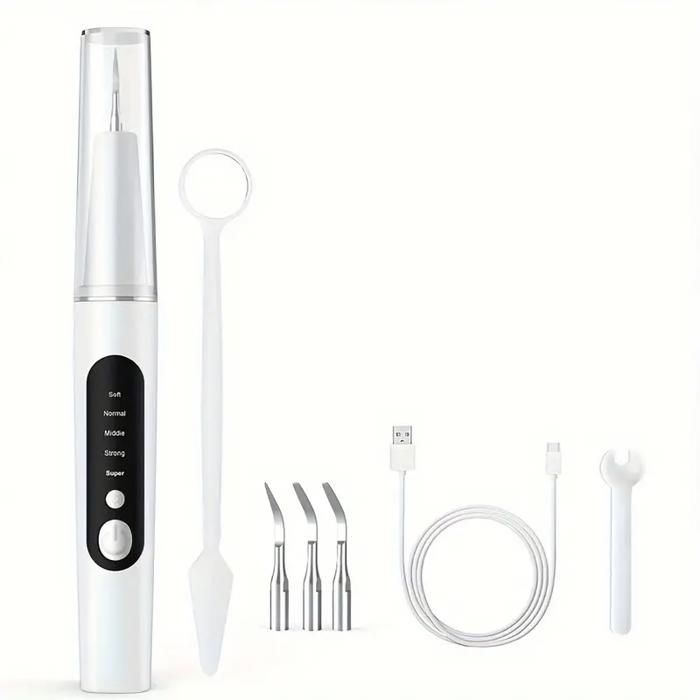 Nettoyeur de Dents Électrique à LED 5 Modes avec Autonomie de 2,8 Millions de Cycles - Rechargeable par USB