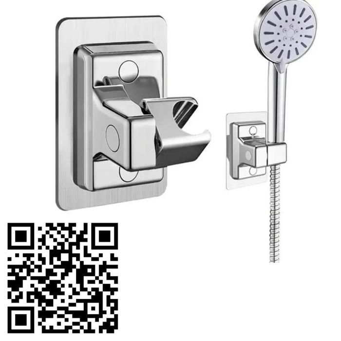 Porte-Douche Mural Sans Perçage – Installation Facile et Rapide