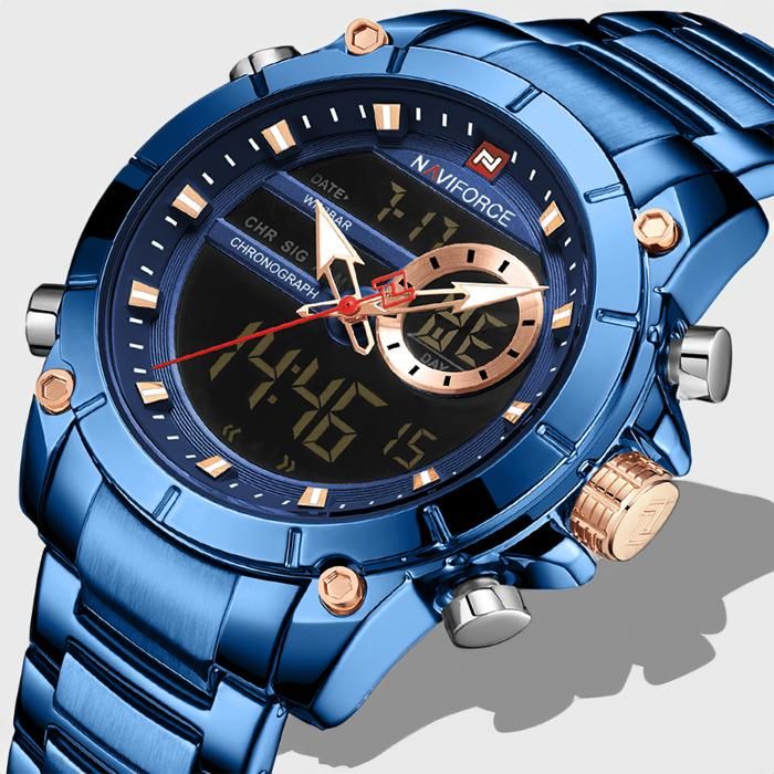 Naviforce Montre Chronographe pour Homme : Alliance de Luxe et de Sport