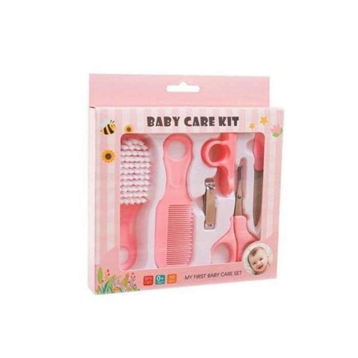 kit de soin bébé,baby care kit:coupe-ongles ciseaux brosse à cheveux