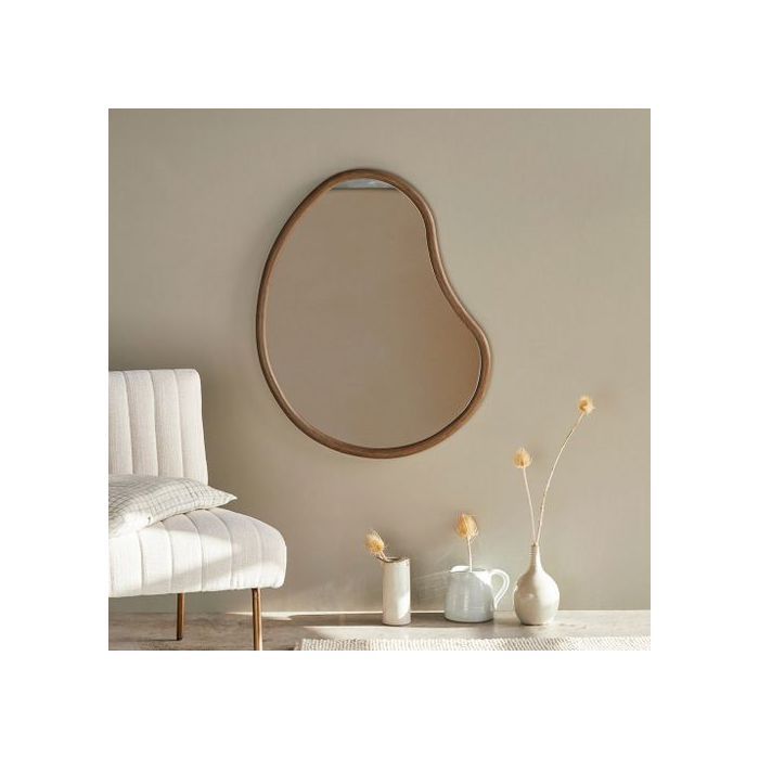 Miroir forme Organique doré 55X45CM