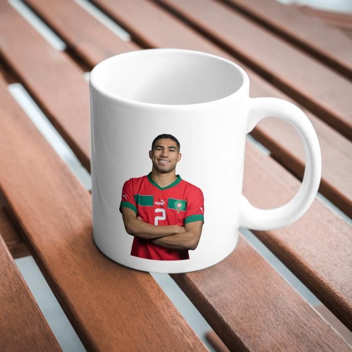 Mug  HAKIMI Maillot Maroc Cadeau personnalisé CAN 2025 Tasse  Cafe HAKIMI pour supporters marocains