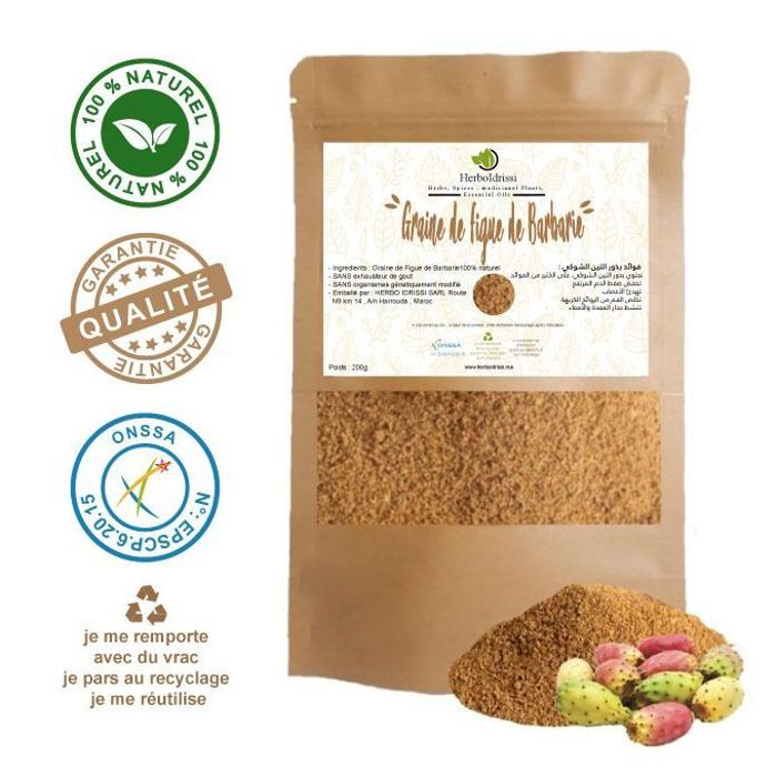 Graine De Figue De Barbarie 200G - Peau - Metabolisme- Bien Être