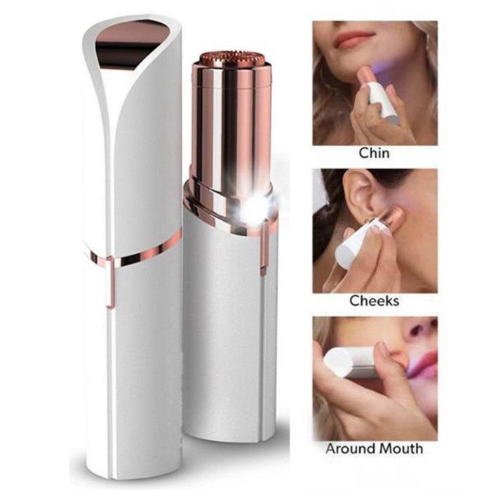Épilateur Facial - GENERIC - Rasoir Portable - Lumière LED Intégrée - Sans Douleur - Autonomie 30 min