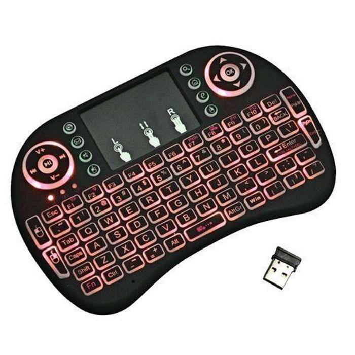 Clavier Sans Fil Lumineux avec Pavé pour TV Box & PC Tablet & Xbox360