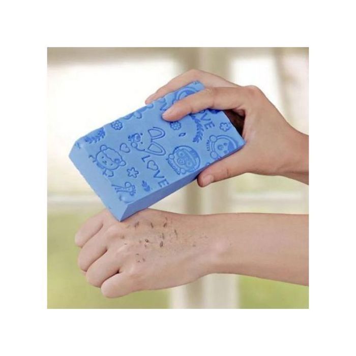 Éponge magique de bain pour éliminer la peau morte, exfoliante, Massage corporel, Couleur Aliatoire