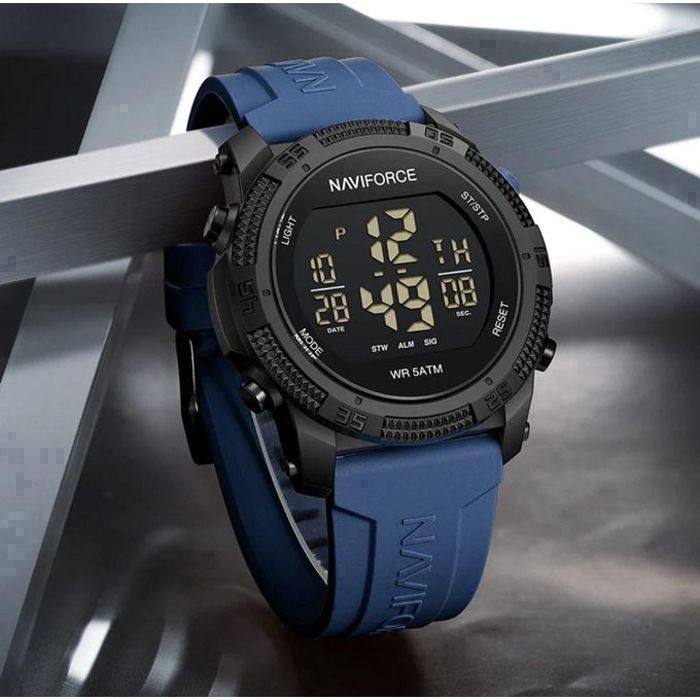 Montre - Naviforce - NF7104 - Silicone - Affichage numérique - Étanchéité 5 ATM