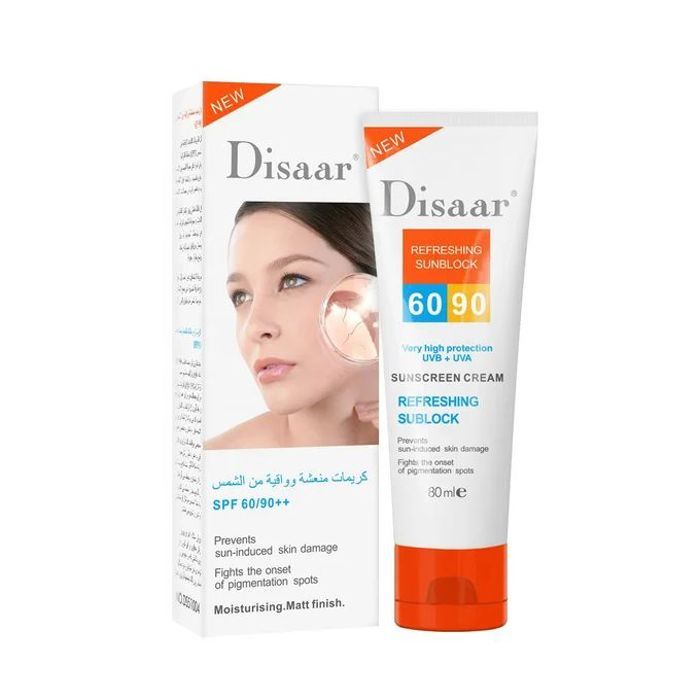 Creme Solaire Rafraîchissant Très Haute Protection UVB + UVA 60-90 (80 ml)