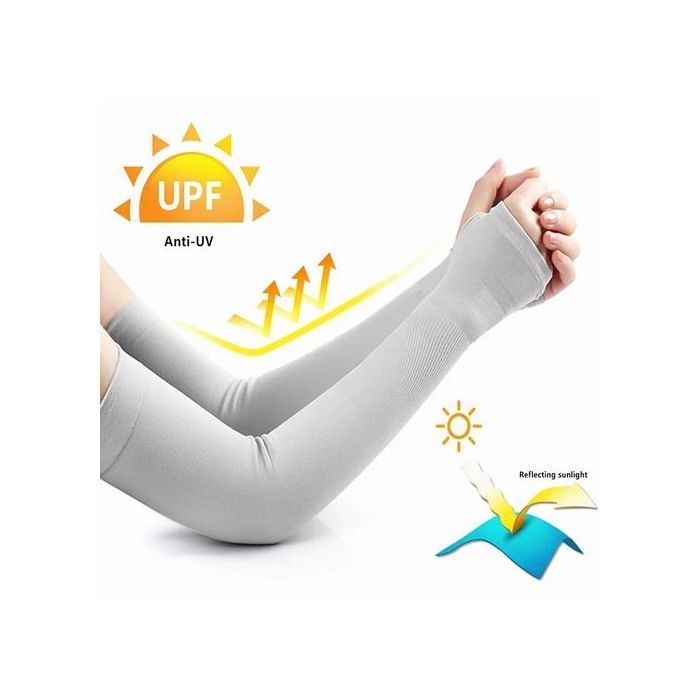 2pcs Manchons de bras de refroidissement Unisex Protection solaire.
