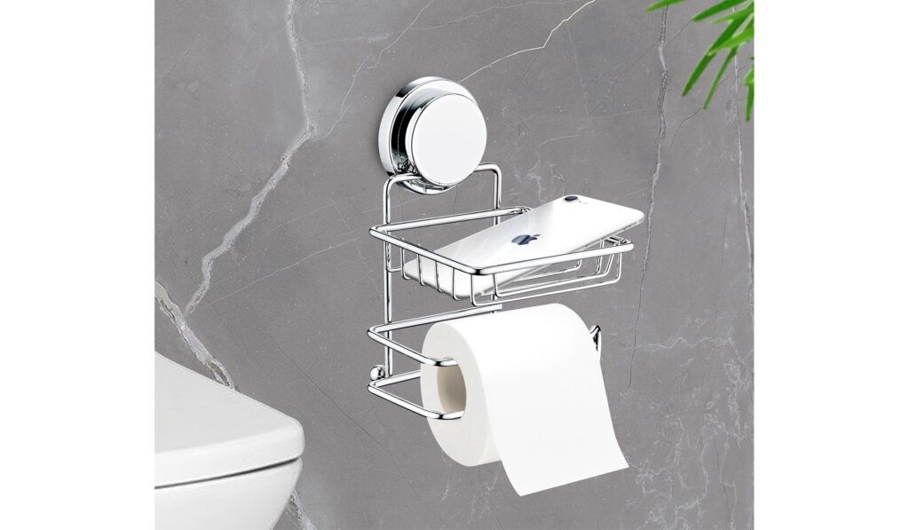 Okyanus Magic Fix Support de papier toilette de réserve / Chrome MGK-714