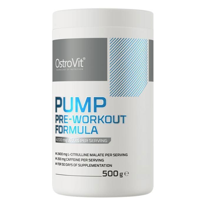 PUMP Pre-Workout Formula 500 g Cerise - Caféine, Citrulline, AAKG, Bêta-Alanine
