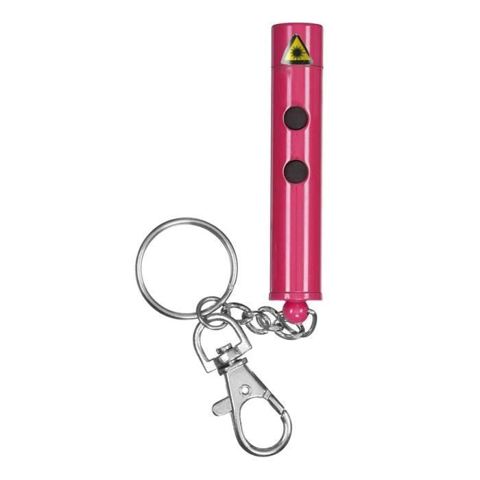PORTE CLES LAMPE TORCHE LASER M48 Rose