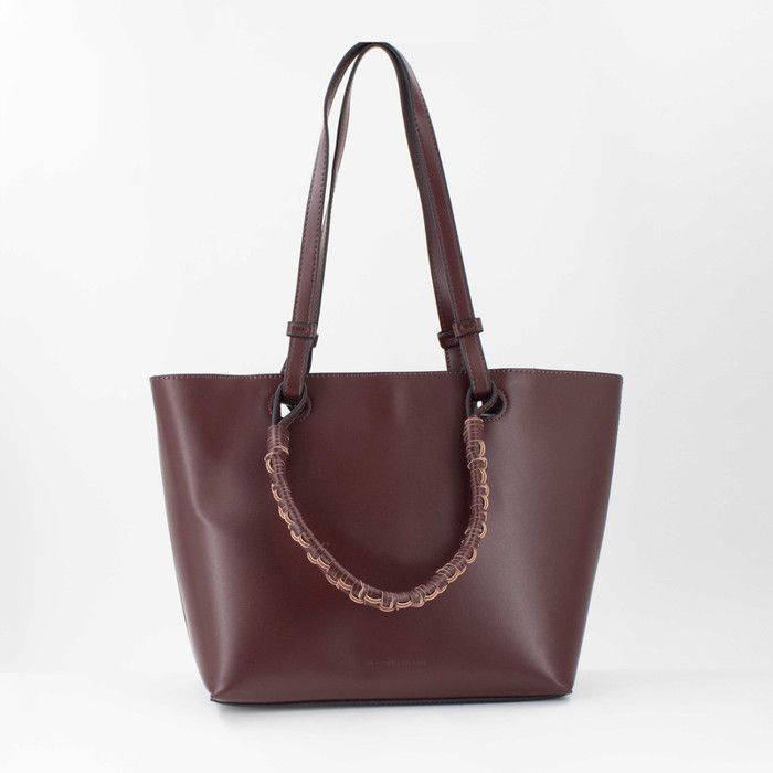 Sac à main - MELANY BROWN LONDON - CRUZ - Bordeaux - Simili cuir - XXL avec trousse amovible