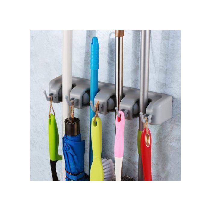 Support mural multifonctionnel - Noname - Rangement balais et brosses - Plastique - Adulte - Mixte