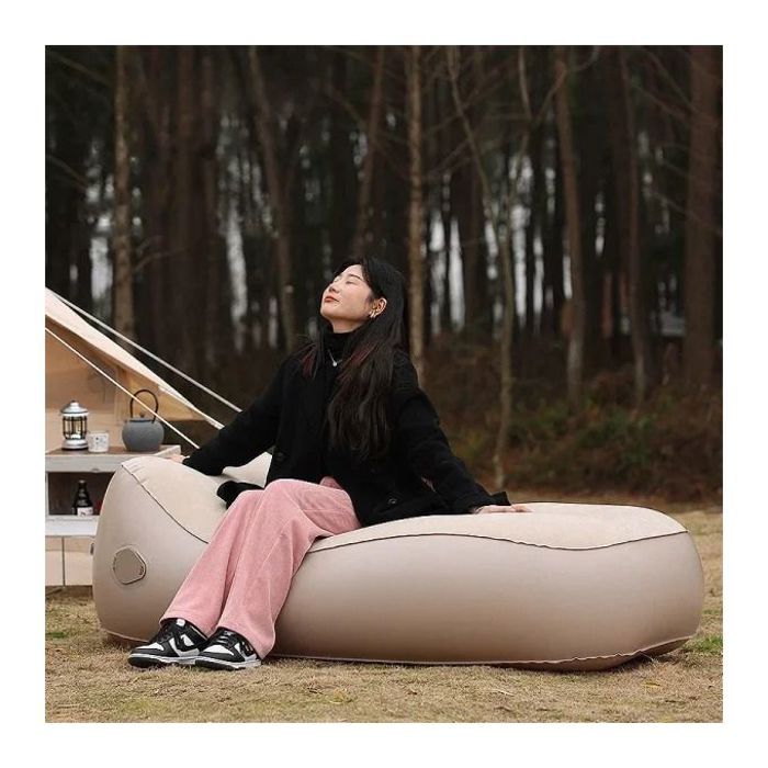 Chaise gonflable portable de camping, pour jardin, plage, pique-nique