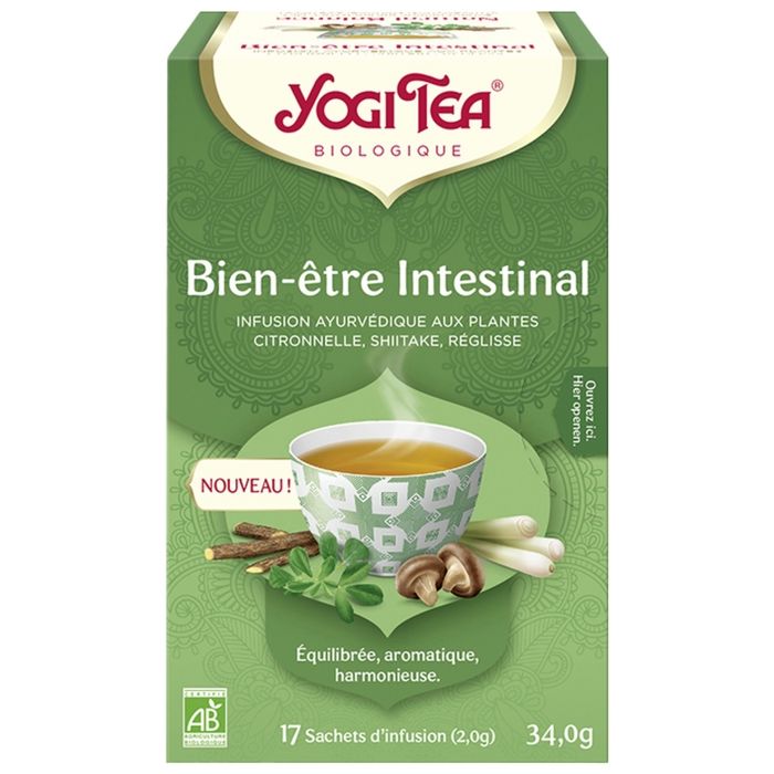 Infusion bien être intestinal 17 sachets Yogi Tea BIO
