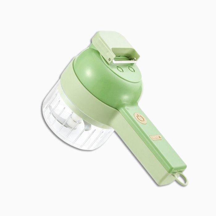 Mini hachoir électrique portable multifonction - outil de cuisine 4 en 1 pour ail et persil