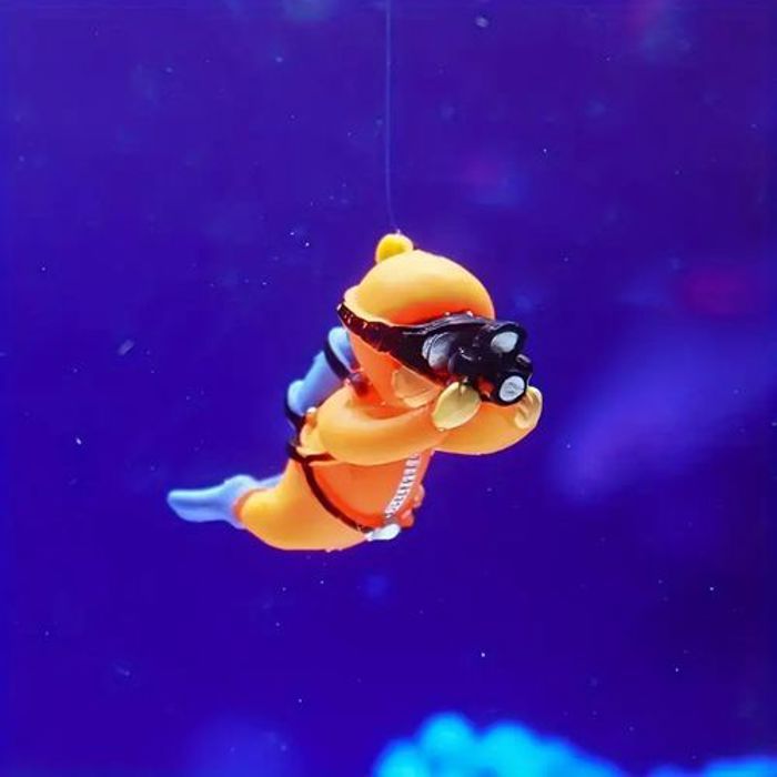 Décorations d'aquarium Little Diver Orange