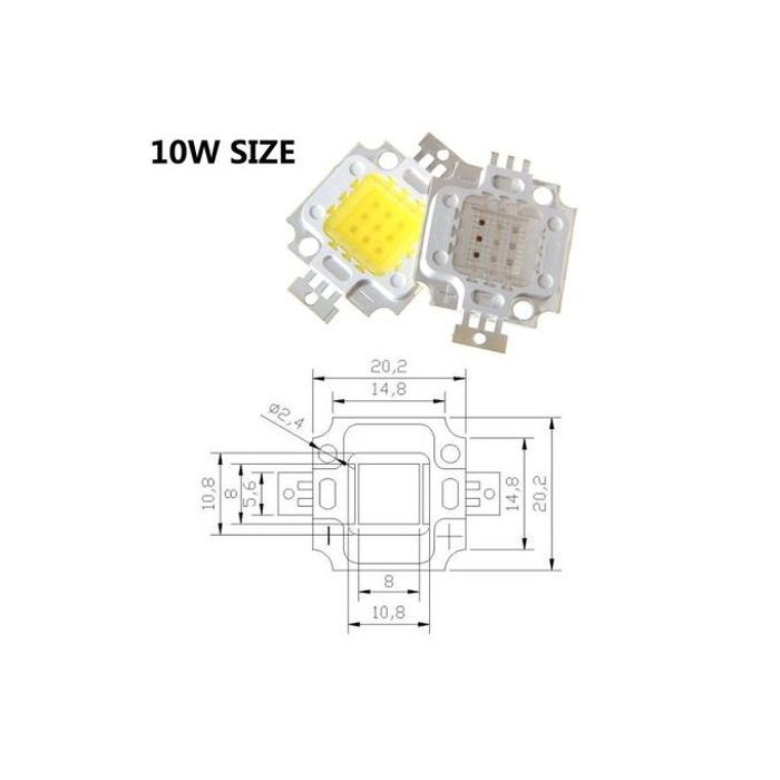 Led puce 10 watts 6000k-6500k