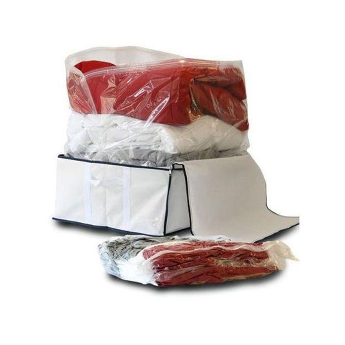 Pack de 5 Sac sous vide de stockage organisateur pour vêtements couette 60 x 80 cm