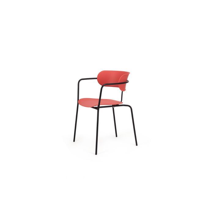 Chaise - FOX - Tuile - Métal - Confortable - Design Contemporain