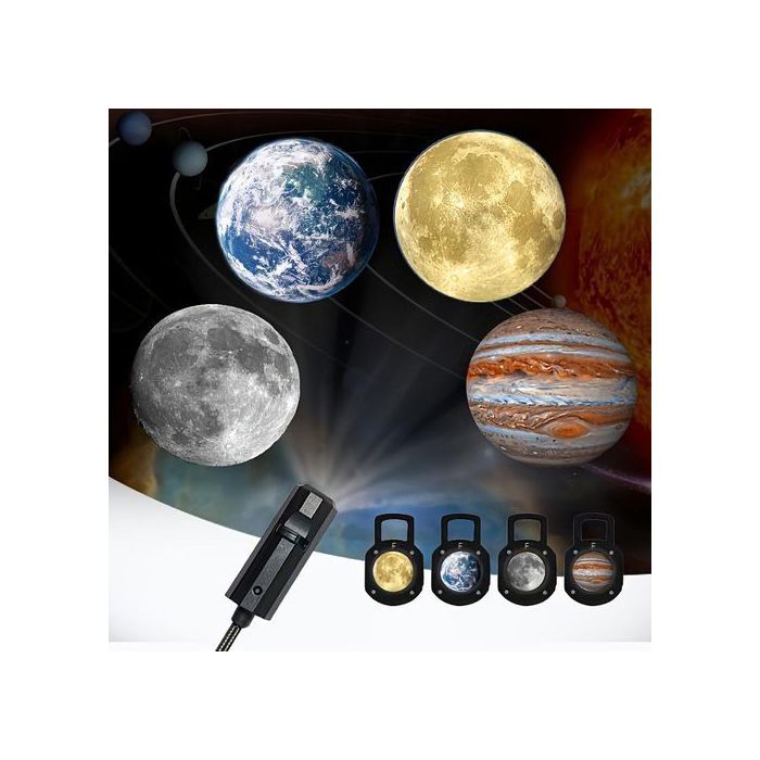 Projecteur de planète Lampe Terre Lune Jupiter Projecteur Lampe LED Chambre Plafond