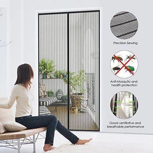 Moustiquaire Magnétique pour Porte 100x210cm – Anti-Moustiques et Insectes