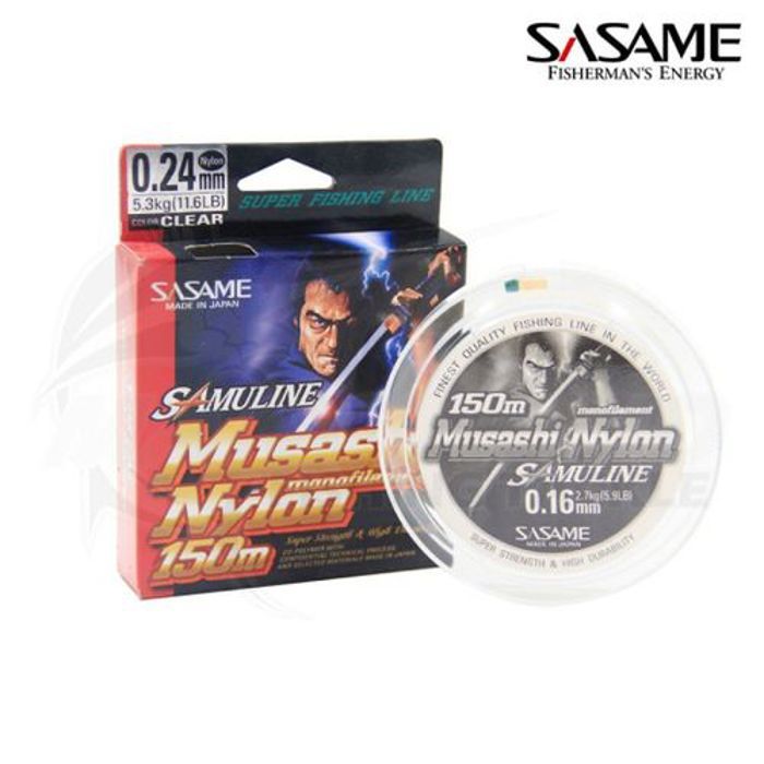 Fil Nylon Monofilament - SASAMI - Samuline Musashi - 150m - 0.26mm - 6.3kg