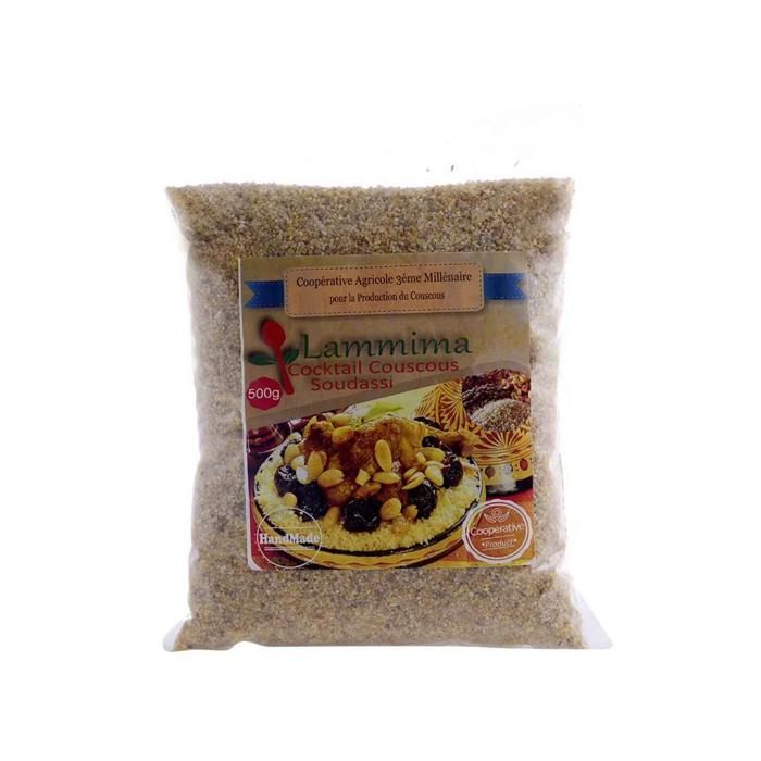 Cocktail couscous soudassi sachet en plastique 500g - LAMMIMA